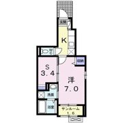 ミニョンベル ウエストサイドⅡの間取り画像