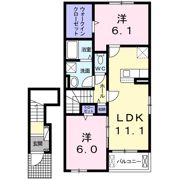 シェ・ドゥーヴルの間取り画像