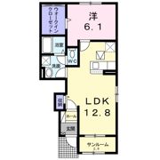ミリオンハート Cの間取り画像