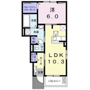 輝Ⅰの間取り画像