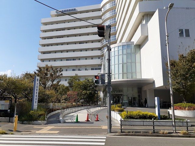近くの大阪暁明館病院まで595m（徒歩8分）