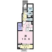 イーストビースティ Ⅱの間取り画像