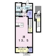 イーストビースティ Ⅱの間取り画像