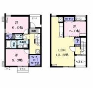 クラールデュオ 八田 Bの間取り画像