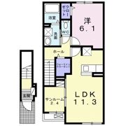 クレッセント高麗川の間取り画像
