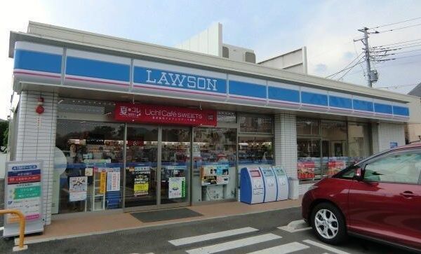 近くのローソン松戸五香店まで450m(徒歩6分)