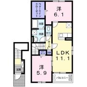 トウカキスクワール Ⅰの間取り画像