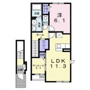 プリムヴェールBの間取り画像