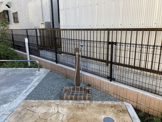 ペット足洗い場が至近