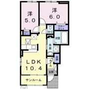 VentVertⅦA棟の間取り画像