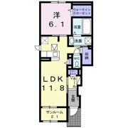 クラリッサ塩川の間取り画像