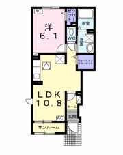 シャルマン・ロッジⅠの間取り画像