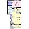 フルール ド スリジェ Aの間取り画像