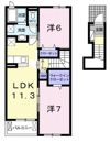 ラフレシールⅠの間取り画像