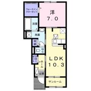 サン エレガンスⅠの間取り画像