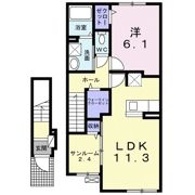 ソレイユ藤枝の間取り画像