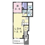 ショウパレスBの間取り画像