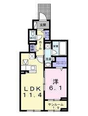 ベルウッド Ⅱの間取り画像
