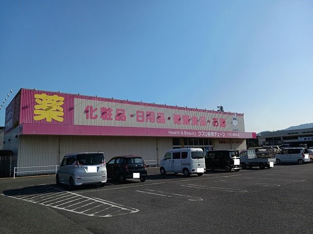 近くのクスリ岩崎チェーンイオン柳井店まで750m（徒歩10分）