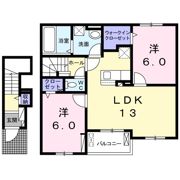 クレメント木津宮ノ内Aの間取り画像