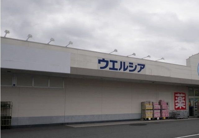 近くのウエルシア御殿場二枚橋店まで550m(徒歩7分)