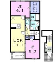 H5 レジデンスの間取り画像