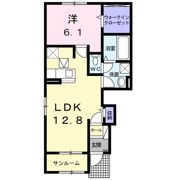 プルメリア イースト Dの間取り画像