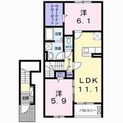 ウエスト タウンⅡの間取り画像