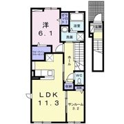 ハイライン ウエストの間取り画像