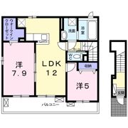 リバーサイド西三城の間取り画像