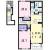 mellow Ⅰの間取り画像