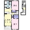 mellow Ⅰの間取り画像