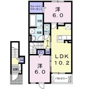 カーサ六花の間取り画像