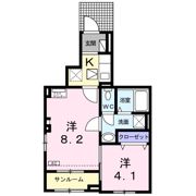 メゾン ド フランⅡ Bの間取り画像