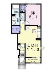 マーベラス坂ノ市Ⅱの間取り画像