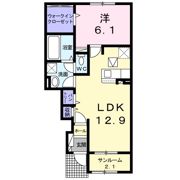 フォンテーヌⅥの間取り画像