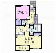 シャトー ドゥ 湊Ⅲの間取り画像