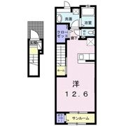 プリティーリファインド ビラⅡの間取り画像