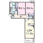 コリーナ アルモ Fの間取り画像