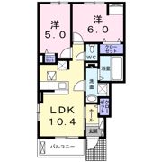 リリイズガーデン オカリヤAの間取り画像