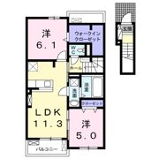 第5アサヒヒルズの間取り画像