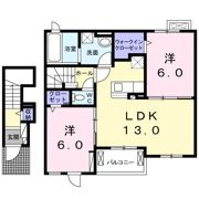 クオンハイツの間取り画像