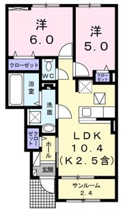 ソレイユⅣの間取り画像