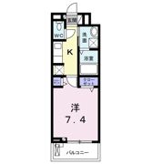 ガルデニア Ⅱの間取り画像