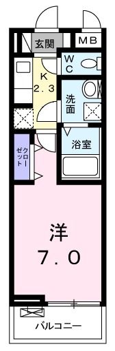 ウィステリア ウエストの間取り画像