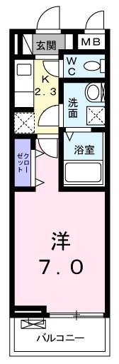 ウィステリア ウエストの間取り画像