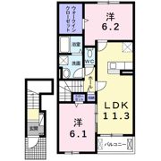 ニューグリーンパーク イナバの間取り画像