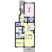 ラビットレジデンス八日市の間取り画像