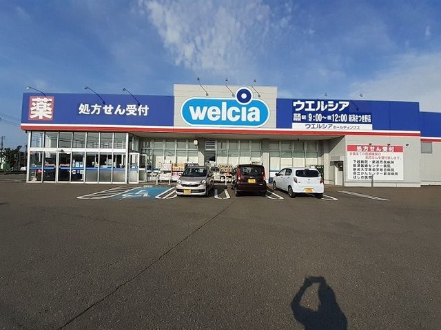 近くのウエルシア新潟さつき野店まで750m（徒歩10分）