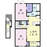 ザ グランデ 松ケ枝館Aの間取り画像